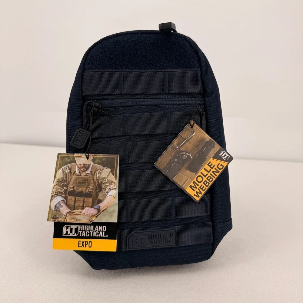 Highland Tactical Expo Sling Bag Dark Navy MOLLE Webbing Backpack HL-SH-11-DKNY
